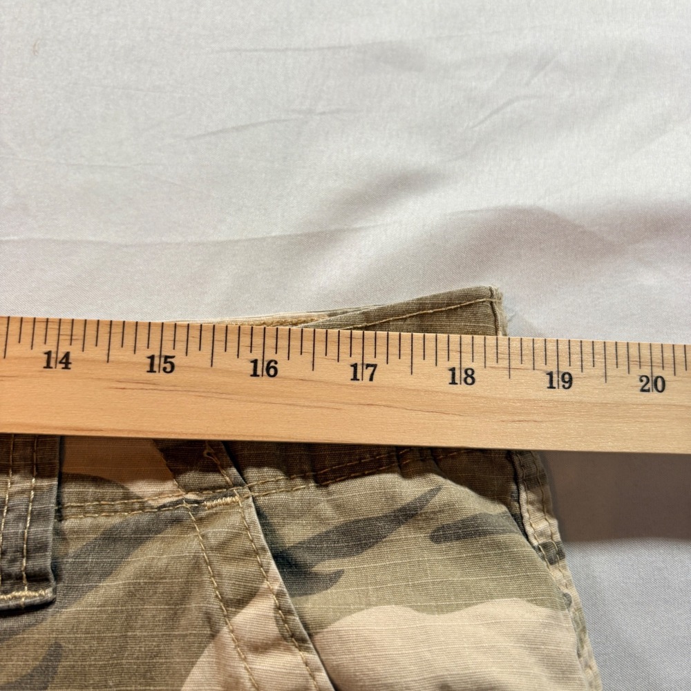 Wrangler Cargo Shorts Mens 38 Relaxed Fit Camo Ripstop Cotton Stretch Casual - Picture 6 of 10